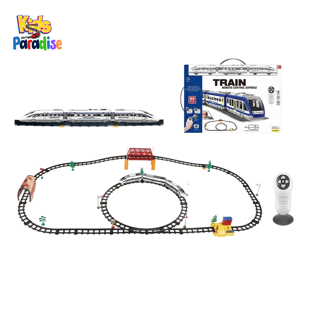 Deluxe 89-Piece Remote Control High-Speed Express Train Set 2808Y-2