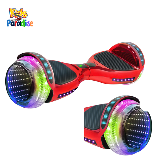 AR-9CSD Auto Runner Infinity Mirror Smart Balance Wheel Hoverboard (Chrome Red)