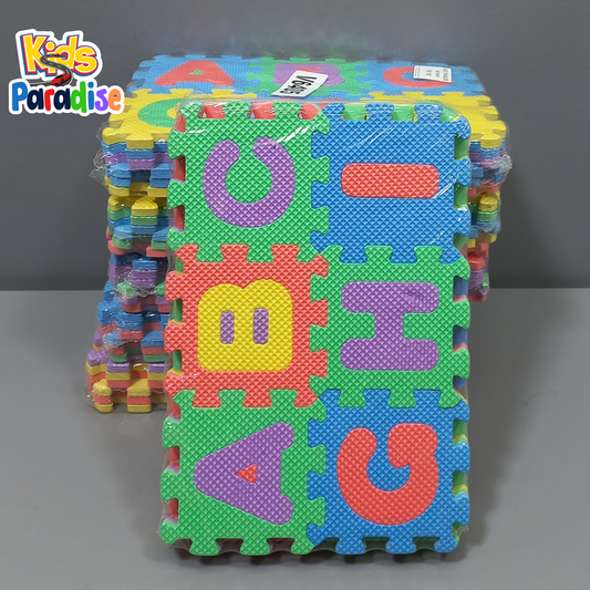 Generic Kids Eva Puzzle 6405 foam mat Mats Alphabet & Numbers- Multi-Colour