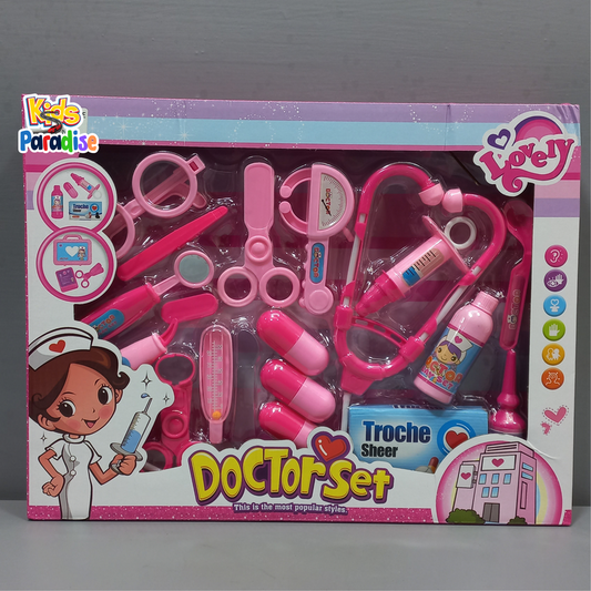 Kids Doctor Set Medical Playset for Pretend Nurse Role-Play with Light and Sound Effects