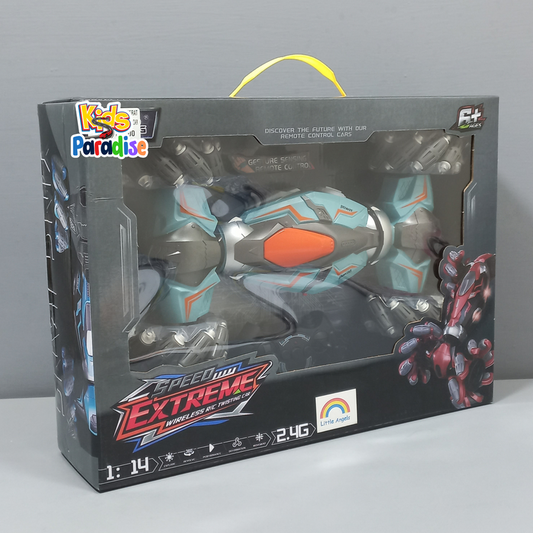 1:14 Scale Remote Control 4 Wheels Drift Car 360° Rotating With Hand Gesture Bracelet YJ-098-3A