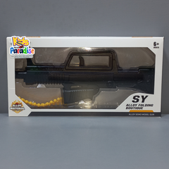 Metal Alloy Folding Gun Toy Model Bullet Shelling Folding Gun Toy